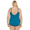 thumbnail image 5 of Time and Tru Women's V Wire Swimsuit, 1-Piece, Sizes XS-3X, 5 of 5