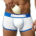 thumbnail image 4 of Almohadilla de esponja para ropa interior masculina Copa para pantalones cortos de natación y fitness para hombre Entrepierna delantera Contorno tridimensional convexo en forma de U Una vez, 4 of 5