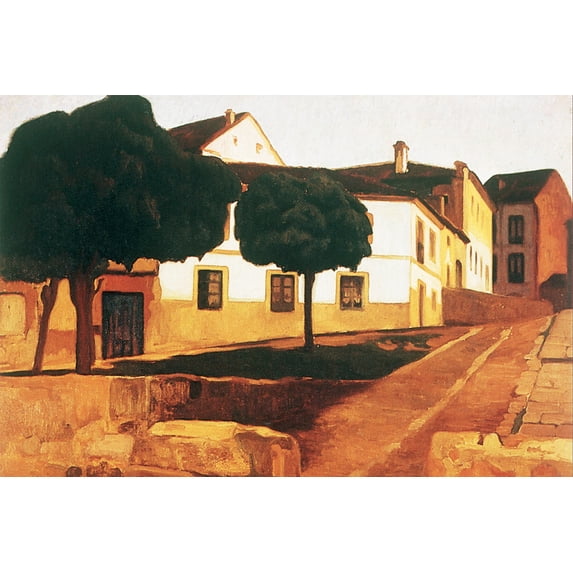 24x36 gallery poster, Street in Avila (Avila Landscape), 1908 by Diego Rivera