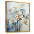 thumbnail image 2 of Designart "Blue And White Violet Minimalism I" Violets Floater Framed Wall Decor, 2 of 5