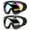 Multicolor Lenses + Gray Transparent Lenses, variant on 2-Pack Snow Ski Goggles, Snowboard Goggles for Kids, Teens, Youth, Adults