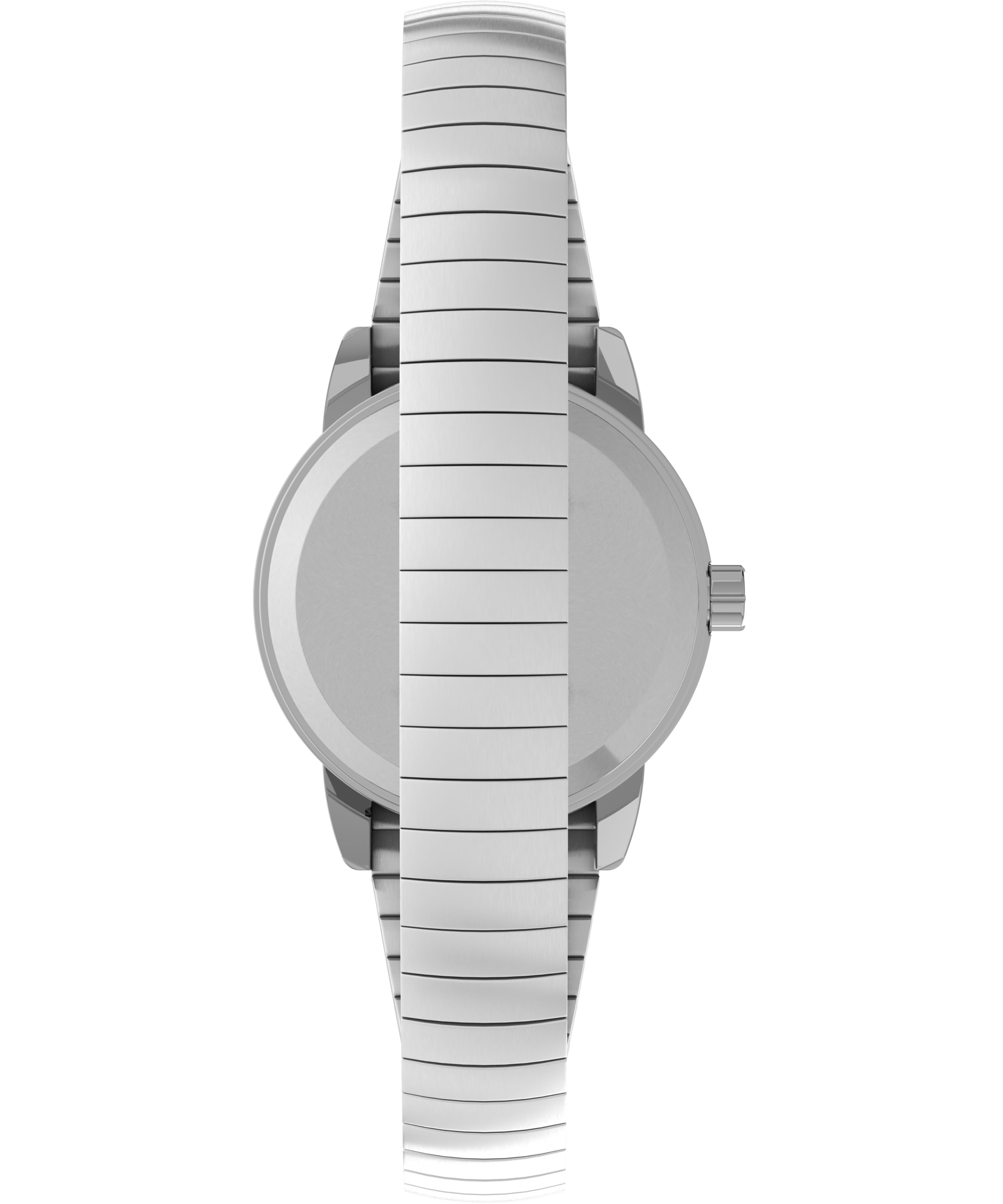 Timex Women's Easy Reader Date Silver/White 25mm Casual Watch, Tapered Expansion Band