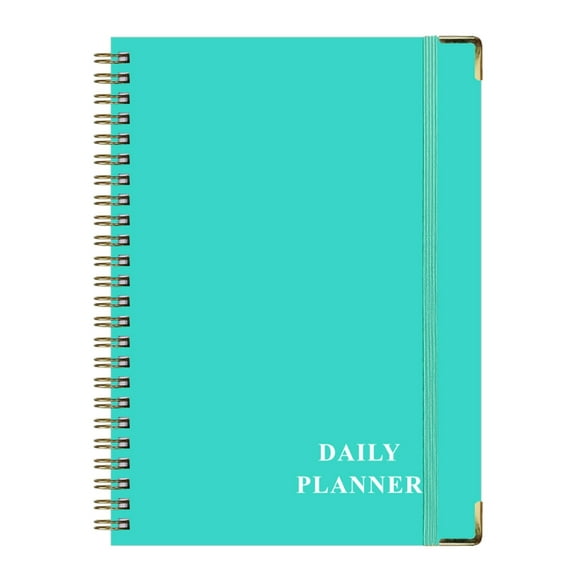 Coil-binding Daily Weekly Planner Notebook Academic Planner for Student Teacher Planning Scheduling, 162 Page Undated