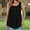 Black, variant on Womens Summer Casual Fashion Wave Pattern Round Neck Sleeveless Tank Top,Green,Size S