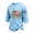 Light Blue, variant on GrmtClth American Flag Shirt for Men Patriotic Usa 250th Anniversary Tops Classic 3/4 Sleeve T-Shirt Lightweight Comfortable Round Neck Clothes White XL
