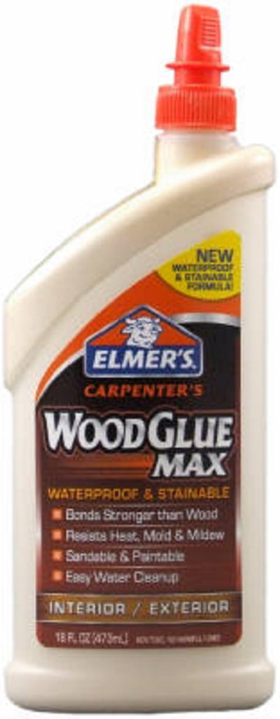 Elmer's E7310 16 oz Stainable Waterproof Carpenters Indoor/Outdoor Wood Glue - Quantity of 12