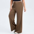thumbnail image 2 of Women High Waisted Plus Size Yoga Pants Stretchy Wide Leg Yoga Trousers With Pockets Baggy Workout Running Leggings, 2 of 6