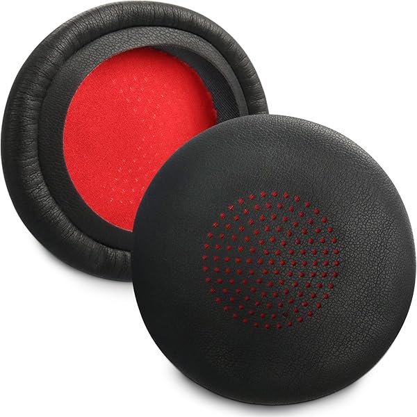 wonima11 Voyager Focus UC B825 Ear Pads Cushions Replacement, Compatible with Plantronics Voyager Focus UC B825, Blackwire 5220, 5210, 7225, 2 USB-A, Memory Foam, Leather, Black