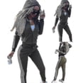 thumbnail image 2 of Womens 2 Pcs Athleisure Sports Wear Tracksuit Hoodie Pants Set, 2 of 5
