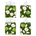 thumbnail image 2 of Fotbe Green Fruit Porta Pañuelos Decorativo de Cuero, Caja Cuadrada Moderna para Pañuelos Faciales, Organizador y Dispensador 5x5x5'', 2 of 7