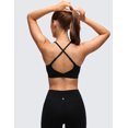 thumbnail image 2 of CRZ YOGA Butterluxe V Neck Twist Back Sports Bra For Women, 2 of 5