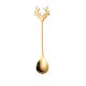 thumbnail image 1 of Cuchara de reno de acero inoxidable 304, cuchara para café, cuchara para mezclar, cuchara para helado de postre, regalo de Navidad. Cuchara de reno de acero inoxidable, portátil, plegable,, 1 of 6