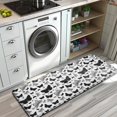 thumbnail image 3 of White Butterfly Black Silhouette Pattern Kitchen Rug Mat,Kitchen Runner Rugs Non Skid Washable,Decorative Kitchen Floor Mats for Kitchen,Sink,Laundry,17"x47.2", 3 of 7