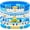 blue, variant on 7-Piece Smiley Friendship Stretchable Layered Bracelets for Women, Halloween & Christmas Gifts