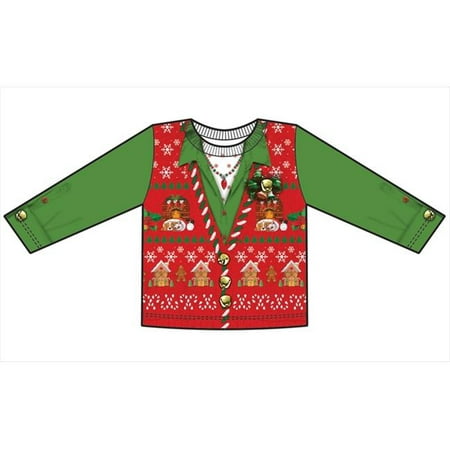 F125888  Shirts Toddler Ugly Xmas Vest - 4T