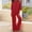 Red, variant on NMMUED Women's Linen 2 Piece Outfits Cotton Linen 3/4 Sleeve Top Wide Leg Pants Summer Shirts Wide Leg Linen Pants Summer Casual Dressy Linen Sets Casual Sets for Women 2 Piece Black L
