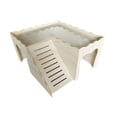thumbnail image 2 of Jaula escondite para hámster, cama para conejos, cabaña con escaleras, casa para hámster, escondite de madera para conejillo de indias, hurón erizo, 2 of 9