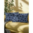 thumbnail image 5 of Outdoor Pillows Waterproof, Summer Palm Tree Bedding Throw Pillows with Insert for Couch Sofa Bed, Tropical Coconut Tree Botanical Navy Blue 12x20 Inch Pillowcases Decorative Patio Pillow Set of 1, 5 of 8