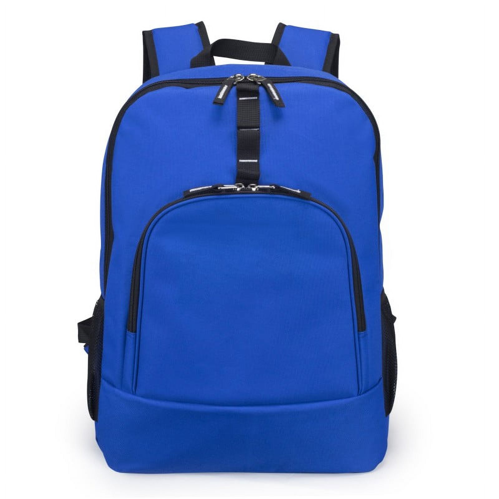 Basic Laptop Backpack Student Bookbag Simple School Bag Royal