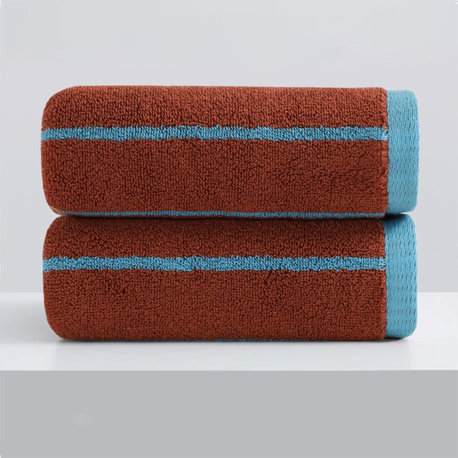 Cotton Face Towel, Soft and Highly Absorbent Hand Towel, Skin-Friendly & Lint-Free Washcloth for Home Bathroom, Travel and Daily Use, 28.7"x13.7", AKLJWH