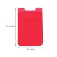 thumbnail image 4 of Double Layer Phone Holder Adhesive Back Pocket Cover Durable Cell Phone Pouch For Cards Cash Strong Adhesive Tape Elastic Design, 4 of 4