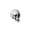 F, variant on Plastic Skull Head Statue, Halloween Decor Figurine for Home Office Shelf, Gothic Skeleton Ornament, Tabletop Decoration