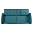 thumbnail image 3 of Mid-Century Sectional Sofa, 74'' x 35.8'' x 30.3'' Modern Couch Tufted Fabric Sofa Beds, Upholstered Fabric Blue Sofas with Solid Wood Frame and Wood Leg, Loveseat Sofas for Small Space, S5234, 3 of 8