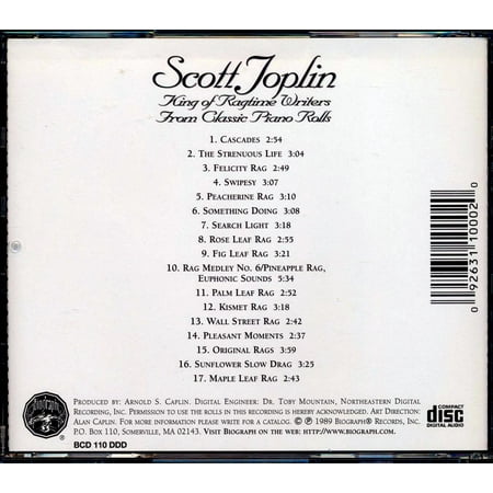 Scott Joplin - King Of Ragtime Writers - CD