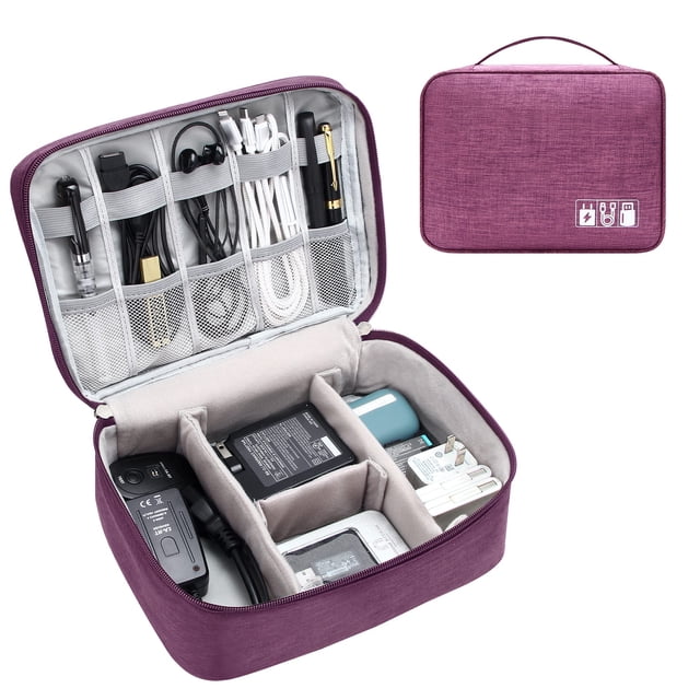 Bolsa organizadora de cables de viaje YOUBDM impermeable con gran capacidad