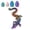 Q 5PC, variant on 3D Printed Dragon Egg, Back to School & Summer Camp Prizes, Stress Relief Desk Decor, Day Teens, Prefilled Poseable , Reusable Fidget Treasure Chest