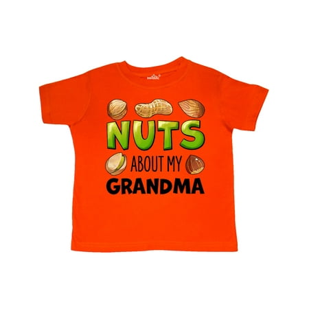 

Inktastic Nuts About My Grandma Peanut Almond Pistachio Gift Toddler Boy or Toddler Girl T-Shirt