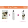 thumbnail image 3 of Techtongda 1pc 600ml Blank Coated Sublimation Aluminium Water Bottle-white for Sublimation Heat Press Transfer, 3 of 9