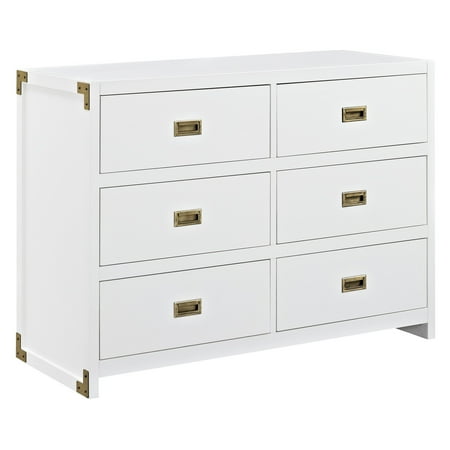 Baby Relax Miles 6 Drawer Dresser In Classic White Walmart Com