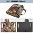 thumbnail image 5 of COEQINE Golf Cart Seat Blanket Towel, Folds Compact for Carrying, 51.2x30.3 Inch Fit for EZGO/Yamaha/Club Car, 4 Compartment Storage, Quilted Comfort Layer, Romantic Floral Horse, 5 of 8