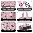 thumbnail image 3 of Teacher Tote Bag,Border Collie Dogs with Pioneer Flower Teacher Utility Tote Bag,Large Work Tote Bags for Women with Multiple Pockets,Top Zipper Closure,13.8x10.6x6.7 Inch, 3 of 5