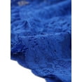 thumbnail image 5 of INSPIRE CHIC Women's Floral Lace Sheer Open Front Bolero Shrug Cropped Cardigan XL Royal Blue, 5 of 6