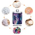 thumbnail image 6 of Yayeee 4 Pack Qtip Holder Bathroom Cotton Swab Canister with Lid Clear Dispenser Set, Astronaut Pattern, 6 of 6