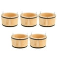 thumbnail image 4 of Maison de Poupée Bassin Rond, Travail Exquis Bassin en Bois Miniature Compact Portable pour Jouets, 4 of 7