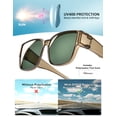 thumbnail image 3 of Polarized Fit Over Sunglasses for Men Women, UV400 Over Glasses Sunglasses, Lightweight 24g TR90 Oversize Fitover for Driving Fishing, 3 of 7