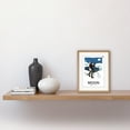 thumbnail image 2 of NASA Modern Explorers Explore Moon to Mars Lunar Architect Artemis Poster Artwork Framed Wall Art Print 9X7 Inch, 2 of 5