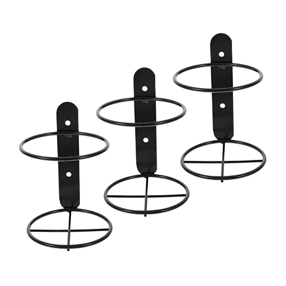 LAMIRO 3 Pcs Wall Mounted Wine Rack Holder Single Bottle Liquor Racks for Bottles Home Hanging Glass