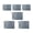 Grey, variant on 6Pcs Water Resistant File Wallet with Zippers Oxford Money Bag File Bag Document Organizers Bag File Pouches File Folder