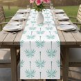 thumbnail image 6 of Table Runners 90 Inches Long Dress Scarves, Teal Geeen Palm Trees Farmhouse Coffee/Dining/Kitchen Table Decor Table Runner for Living Room, Tropical Summer Beach Botanical 13x90 Inch, 6 of 9