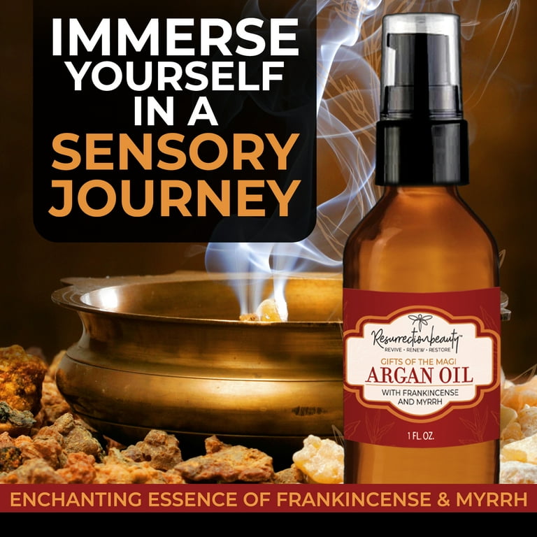 Anointing Oil - Frankincense & Myrrh - 6 Pack - 1/4 oz Glass Bottle