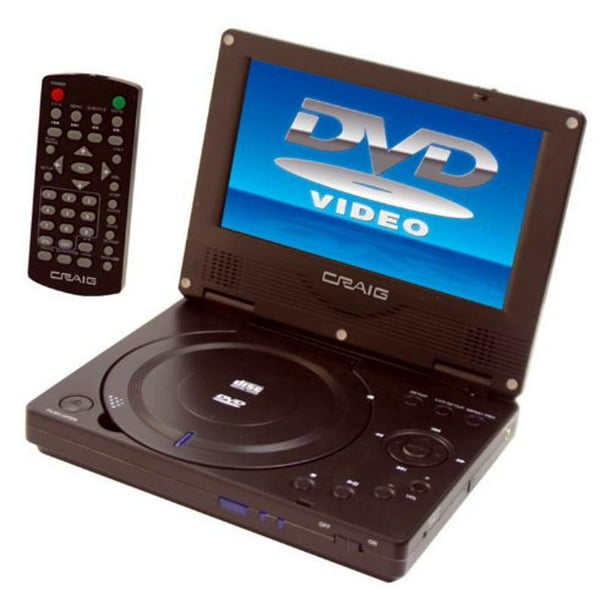 Craig CTFT716N 7" TFT Swivel Screen Portable DVD/CD Player with Remote