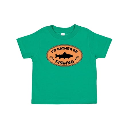 

Inktastic I d Rather Be Fishing Gift Baby Boy or Baby Girl T-Shirt