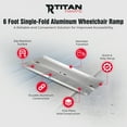 thumbnail image 2 of Titan Ramps 6 Foot Single-Fold Aluminum Wheelchair Ramp, 600 Pound Capacity, 2 of 12