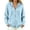 Sky Blue, variant on Xijirk Women Solid Zip Up Hooded Knit Sweater Long Sleeve Drawstring Pocket Loose Casual Cardigan Grey,S