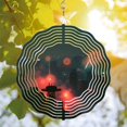 thumbnail image 3 of Vibrant Metal Hanging Wind Spinners & Chimes for Yard & Garden - Colorful Patterns Perfect for Festive Outdoor Decor, 3 of 6