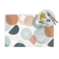 thumbnail image 4 of LNWH Abstract Line Geometric Pattern Placemats, 4 PCS Heat Resistant Washable PVC Table Mats, 18"x12", 4 of 6
